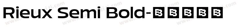 Rieux Semi Bold字体转换